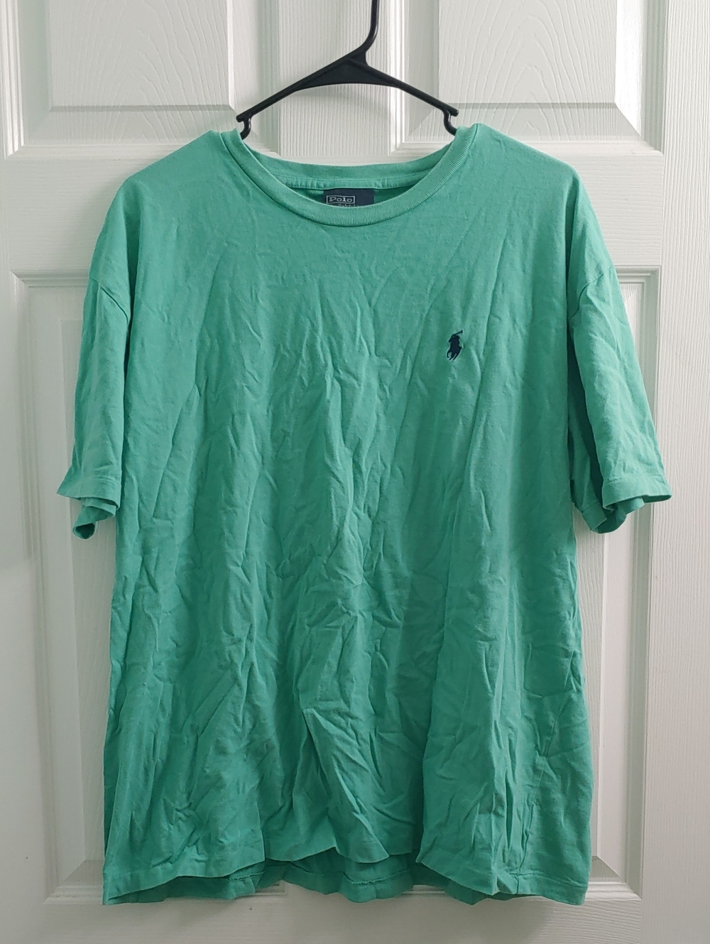 Vintage Polo Ralph Lauren T Shirt Men's Mint Green Designer Tee Size L